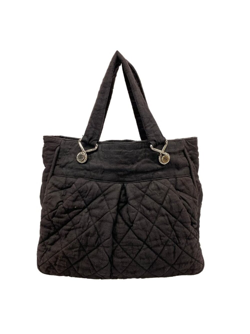 Chanel Tote Bag Black Cotton
